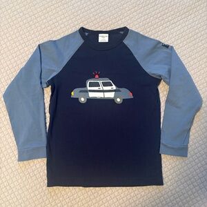 Polarn O. Pyret Blue Police Car Graphic Shirt